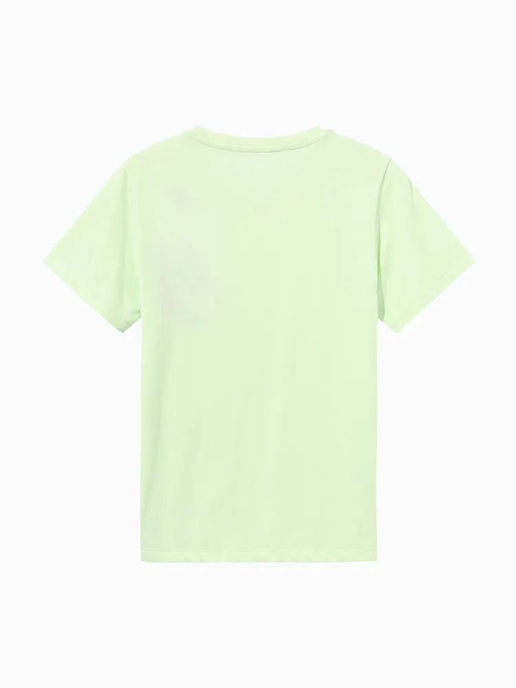 Women's Crisp Single Jersey Round Neck Short Sleeves T-Shirt