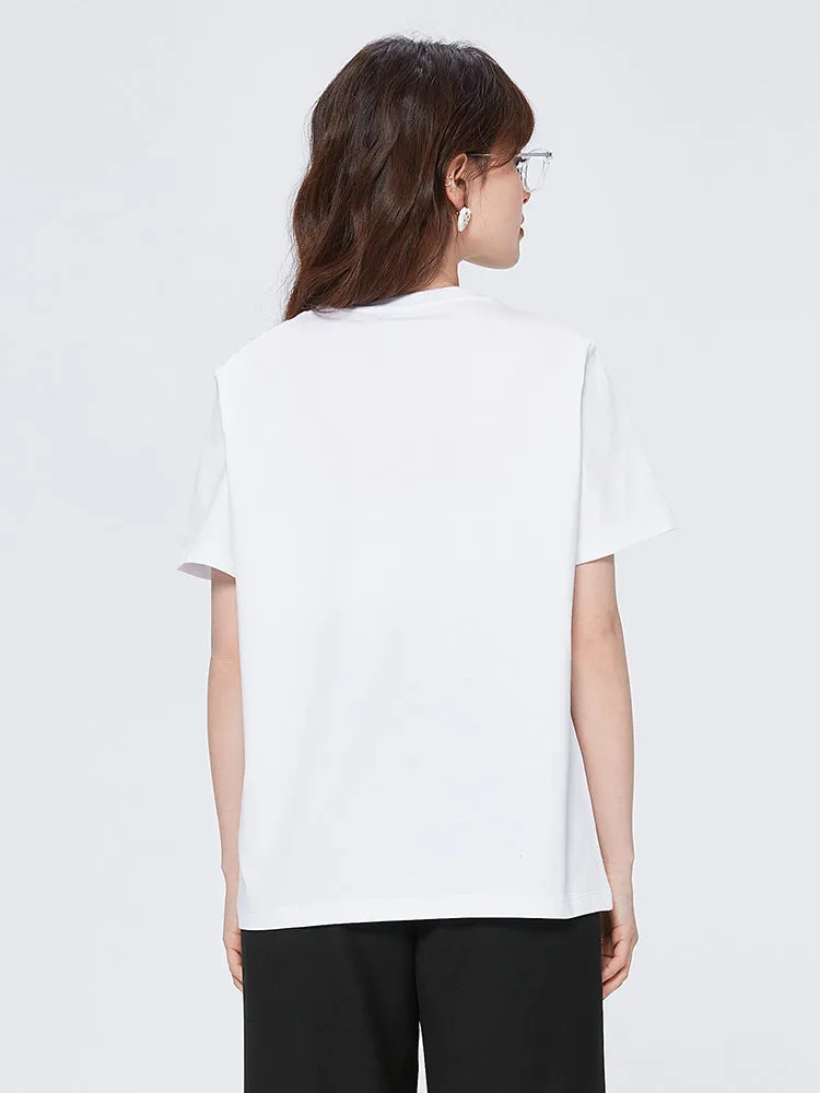 Women's Crisp Single Jersey Round Neck Short Sleeves T-Shirt
