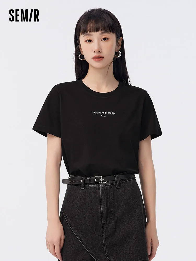 Women's Crisp Single Jersey Round Neck Short Sleeves T-Shirt