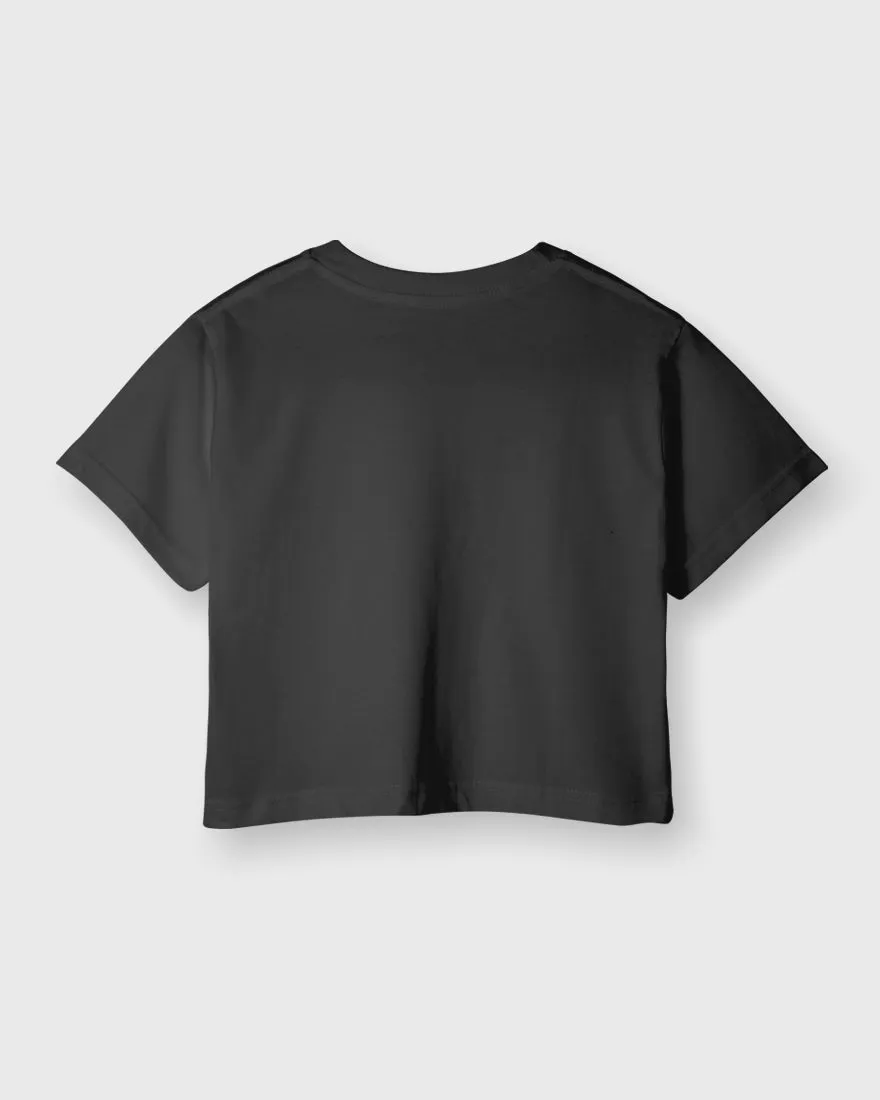 Womens Cropped TShirt Funky Kiss