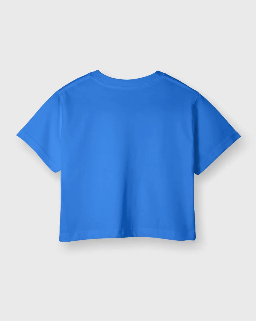 Womens Cropped TShirt Funky Kiss
