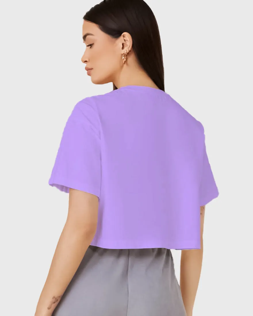Womens Cropped TShirt Funky Kiss