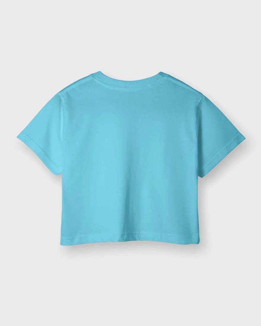 Womens Cropped TShirt Funky Kiss