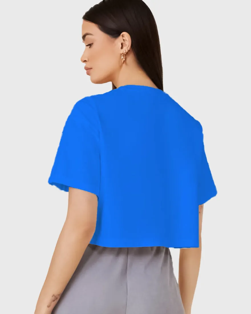 Womens Cropped TShirt Funky Kiss