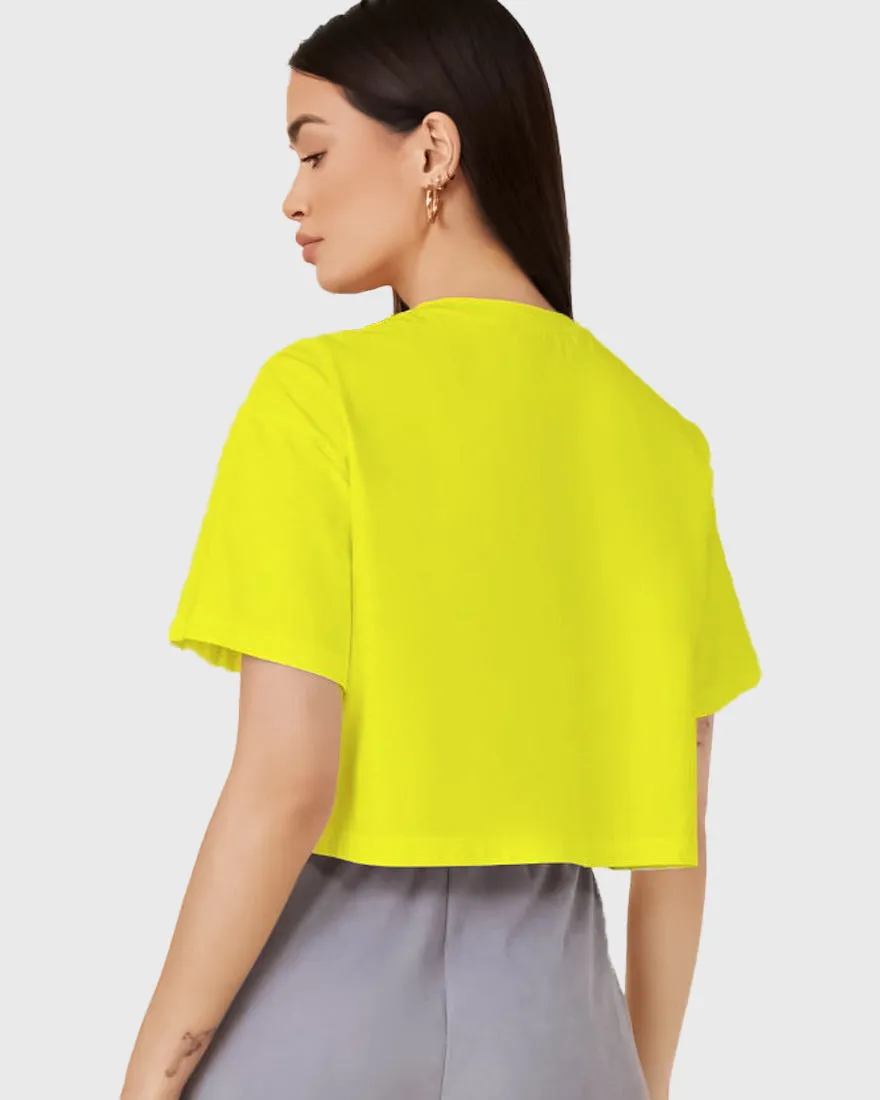 Womens Cropped TShirt Funky Kiss