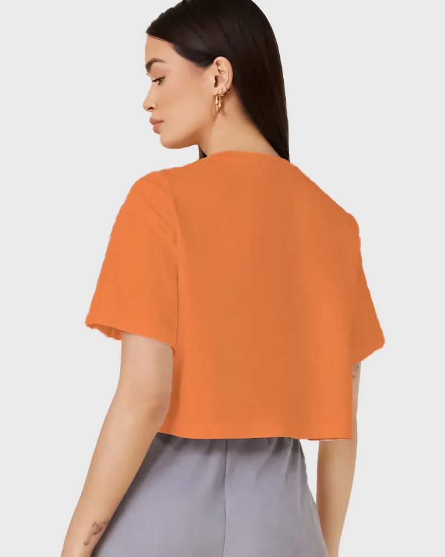 Womens Cropped TShirt Funky Kiss