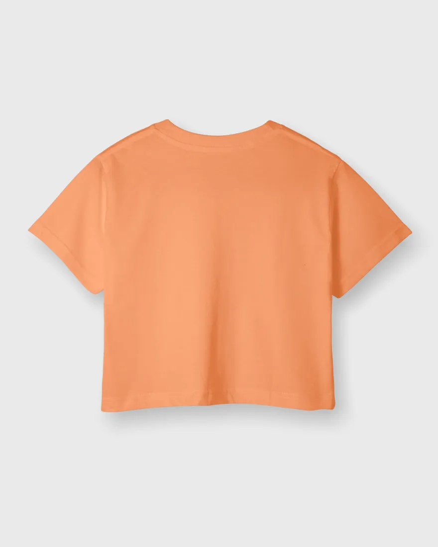 Womens Cropped TShirt Funky Kiss