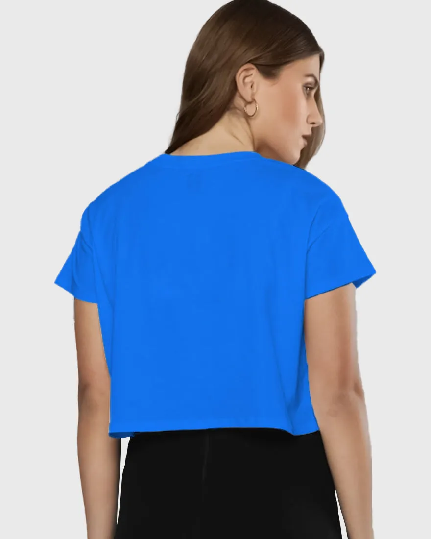 Womens Cropped TShirt Funky Kiss