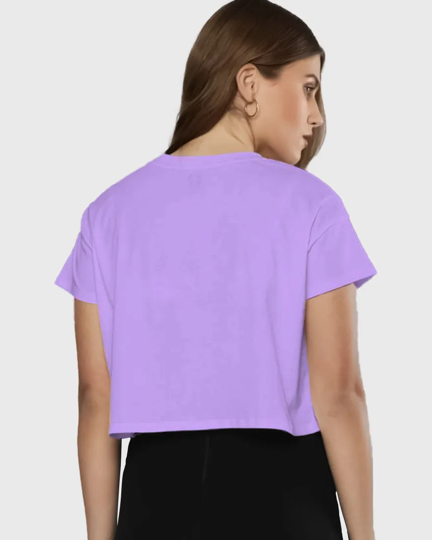 Womens Cropped TShirt Funky Kiss