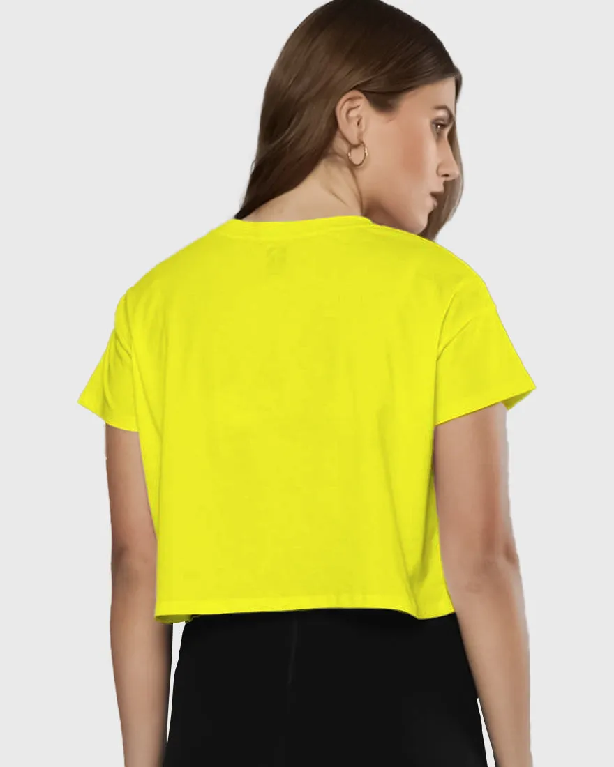 Womens Cropped TShirt Funky Kiss